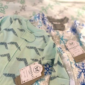 Honest baby pajamas - set of 2 size 0-3 mos